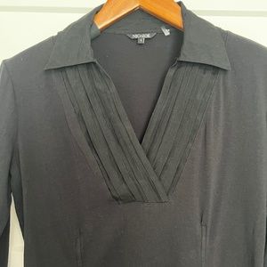 NIC + ZOE Pleated V-neck blouse